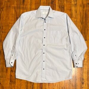 Eton Blue Checkered Dress Shirt